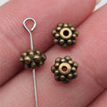 6x6x4mm 0.6g Multicolor Zinc Alloy Round Large Hole Spacer Beads for Bracelet Necklace Jewelry Making