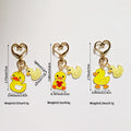 Yellow Duck Pair Heart-Clasp Charms in Three Designs view 4
