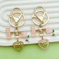 Flower Charm Keychains Featuring Red Balloon Across 35 Pictured Variations view 2