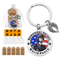 Remember Heroes World Peace Soldier Disc Keychain Wing Charm view 1