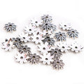 Layered Flower Bead Caps in Antique Bronze and Silver view 7