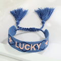 Woven Word Friendship Bracelets with Tassels in Thirteen Designs view 10