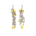 Pearl Lemon Crystal Tassel Necklace And Drop Earrings view 5