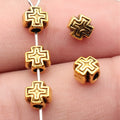 6x5.6x4.6mm 0.45g Multicolor Zinc Alloy Cross Small Hole Beads for DIY Bracelet Jewelry Accessories