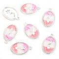 Pastel Moon and Star Oval Enamel Charm Collection for Jewelry Making view 12