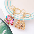Gold Rhinestone Mini Handbag Keychains 3 Color Options view 4