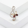Butterfly Treble Clef Brooch Decorative Metal Pin For Jackets And Lapels view 7