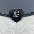 Heart Photo Frame Charm Keychain Silver Tone Metal With Split Ring view 3