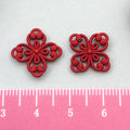 Zinc Alloy Red Wedding Blessing Word charm pendant for DIY decoration jewelry making