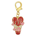 Red Love Heart Balloon Enamel Lobster Clasp Keychain view 5