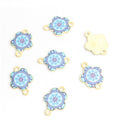Patterned Mandala Flower Charm Jewelry Components For DIY Earrings And Bracelets Charms view 11