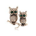 Owl Two Designs Metal Brooch Pin for Jackets and Lapels view 6