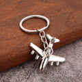 3D Airplane Model Zinc Alloy Keychain Travel Souvenir Gift