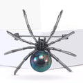 Spider and Pearl Metal Brooch in Four Color Finishes view 3