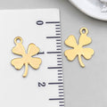 Gold-Tone Heart and Four-Leaf Clover Metal Charms with 11 Listed Options view 10