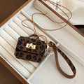 Leopard Print Mini Bag Pendant Necklace in Three Colors view 6