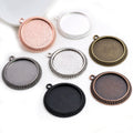 Round Pendant Tray Assortment Jewelry Making Components view 3