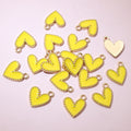 Beaded Edge Enamel Heart Charms in Eleven Color Options view 10