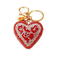 Mixed Cut Crystal Heart Keychains in Five Colors plus Assorted Option view 5