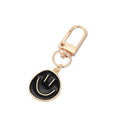 Gold Tone Colorful Enamel Smiley Face Clip Keychains view 5