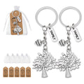 Silver Family Tree of Life Keychain Thank You Charm view 1