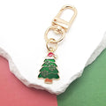 Christmas Enamel Alloy Keychains Gold Lobster Clasp 12 Styles view 7