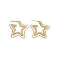 Open Star and Heart Stud Earrings in Four Styles Decorative Jewelry Accessory view 5