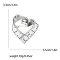 Heart Measuring Tape Brooch Decorative Lapel Pin For Jackets And Scarves view 7