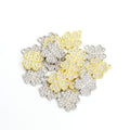 Crystal Four Leaf Clover Alloy Charm Pendants for Jewelry Making view 5