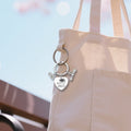 Silver Graduate Heart Class Keychain Diploma Cap Charms view 4