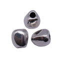 Smooth Irregular Pebble Spacer Bead Metal Jewelry Making Component view 4