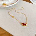 Gold Red Horse Necklace Studs Cuff Coin Drop Earrings Styles view 9