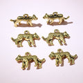 Spotted Leopard Metal Charms in Three Finish Options view 3