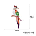 Enamel Parrot Brooch In 2 Styles With Enamel And Crystal Details view 5