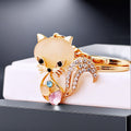 Moonstone Fox Keychains in Pink Blue White and Assorted Colors view 5