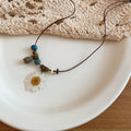 Botanical Cord Pendant Necklaces in Six Floral Designs view 9