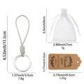 Braided Cord Loop Key Ring Five Color Split Keychain view 2