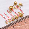 Metallic Round Bead Metal Charms with 10 Listed Options view 6