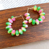 Pink Green Hoops
