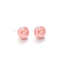 Pink Pearl Look Classic Round Stud Earrings in Two Sizes view 5