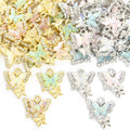 Iridescent Butterfly Charms in Gold and Silver Tones view 5