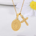 Gold Tone Symbol Pendant Necklaces in Five Designs view 7