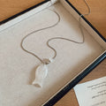 Small Fish Pendant Cord Necklaces in Five Soft Colors view 9