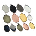 Plain Oval Metal Pendant Trays in Multiple Finishes view 5