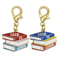 Back To School Stacked Books Enamel Lobster Clasp Charm view 5