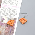 Croissant Waffle and Egg Toast Novelty Hook Earrings view 6