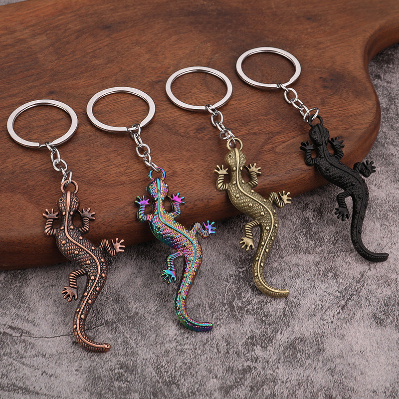 Realistic Gecko Animal Keychain Key Ring