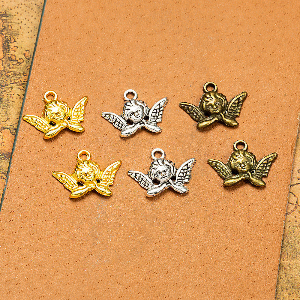 20x15mm Zinc Alloy Angel Charm Pendant for DIY Jewelry
