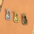 Sitting Rabbit Metal Charm in 3 Decorative Finishes view 2