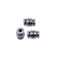 Antique Silver Grooved Tube Spacer Beads for Jewelry Making view 4